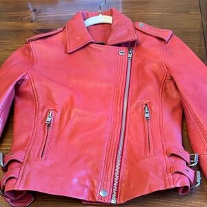 BELLE VERE 
Women's Red Leather Jacket